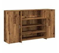 vidaXL Banco Reception Legno Antico 180x50x103,5 cm Legno Multistrato, bancone Reception, bancone Reception Salone, bancone Reception Bar, Front Desk