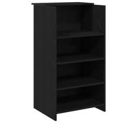 vidaXL Banco Reception Nero 55x50x103,5 cm in Legno Multistrato