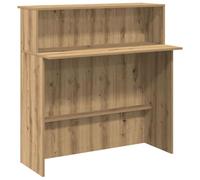 vidaXL Banco Reception Rovere Artigianale 100x50x103,5cm in Truciolato, Reception, Reception Ufficio, banco Cassa, Reception Salone