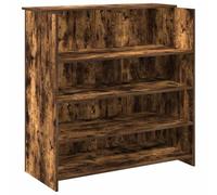 vidaXL Banco Reception Rovere Fumo 100x50x103,5cm in Legno Multistrato, Reception, Reception Ufficio, banco Cassa, Reception Salone