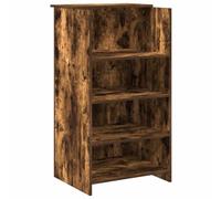vidaXL Banco Reception Rovere Fumo 55x50x103,5 cm in Legno Multistrato, Reception, Reception Ufficio, banco Cassa, Reception Salone