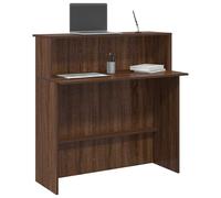 vidaXL Banco Reception Rovere Marrone 100x50x103,5cm Legno Multistrato