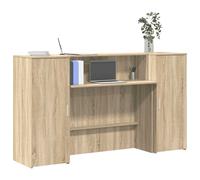 vidaXL Banco Reception Rovere Sonoma 180x50x103,5 cm Legno Multistrato