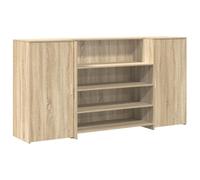 vidaXL Banco Reception Rovere Sonoma 200x50x103,5 cm Legno Multistrato