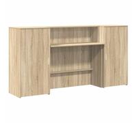 vidaXL Banco Reception Rovere Sonoma 200x50x103,5 cm Legno Multistrato, bancone Reception, bancone Reception Salone, bancone Reception Bar, Front Desk