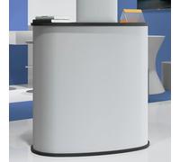 vidaXL Bancone da Fiera Pieghevole 90x48x93 cm in Truciolare, bancone espositivo, espositore fieristico, bancone Reception, Stand Promozionale