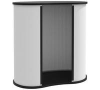 vidaXL Bancone da Fiera Pieghevole 90x48x93 cm in Truciolare, bancone espositivo, espositore fieristico, bancone Reception, Stand Promozionale