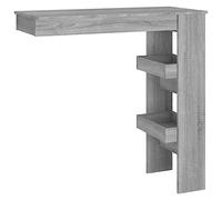 vidaXL Bancone da Muro Grigio Sonoma 102x45x103,5 cm Legno Multistrato