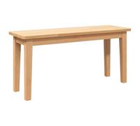 vidaXL Panca 90 cm in Legno Massello di Hevea