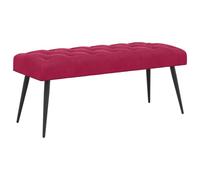 vidaXL Bank met knoopverstelling Wijnrood 110 x 40 x 46 cm Fluweel