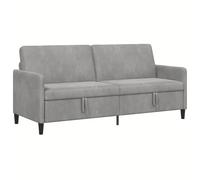 vidaXL Bank met opslag Lichtgrijs 192 x 78 x 87 cm Polyester
