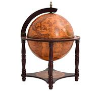 vidaXL Bar a Globo Portavini Marrone Legno Massello di Eucalipto