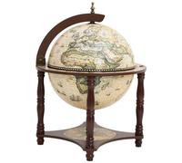 VIDAXL - Bar A Globo Portavini Marrone Legno Massello Di Eucalipto