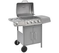 Vidaxl - Barbecue A Gas 4+1 Fuochi Argento