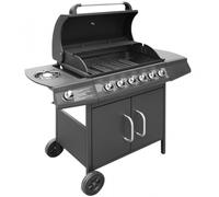 VidaXL Barbecue a gas nero + copertura