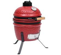 Barbecue Affumicatore 2 In 1 Kamado In Ceramica 56 Cm Rosso