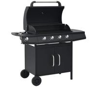 VIDAXL - Barbecue E Griglia A Gas 4+1 Fornelli Nero