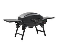 vidaXL Barbecue e Griglia a Gas Portatile con Fornello Nero per Esterni BBQ