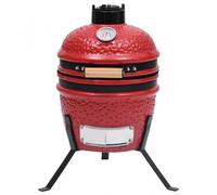VidaXL Barbecue Kamado con Affumicatore 56 cm Rosso