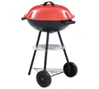 VidaXL Barbecue portatile a carbonella XXL Rosso