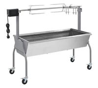 Barbecue xl a carbone con griglia e girarrosto elettrico