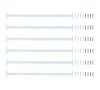 vidaXL Barra di Sicurezza Regolabile per Finestra 6 pcs Argento