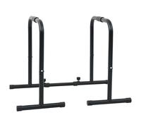 vidaXL Barra Dip con Lunghezza Regolabile, Capacità di 300 kg, 96-117x67x75 cm in Acciaio