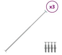 vidaXL Barre di Sicurezza per Finestra Regolabili 3 pz 710-1200 mm