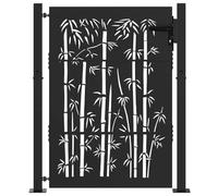 vidaXL Barriera da giardino - Divisore esterno per la tua terrazza. Mantieni le cose al sicuro con questo recinto Chula e porta tagliato al laser. Il suo design moderno darà un tocco fantastico al tuo