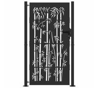 vidaXL Barriera da Giardino - Un divisore Elegante per Il Tuo Ingresso. È Una Recinzione e Un cancello in Acciaio Tagliato al Laser dal Design Moderno.