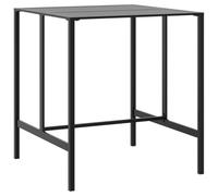 vidaXL Tavolo da Bar Nero 100x100x110 cm Acciaio Verniciato a Polvere, Tavolo da Colazione, Tavolo da Cucina, Tavolo da bistrot, Tavolo da Pub