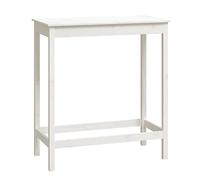 vidaXL Tavolo da Bar Bianco 100x50x110 cm in Legno Massello di Pino