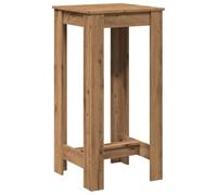 Tavolo Bar Rovere Artigianale 51x50x103,5 cm Legno Multistrato, Tavolo Bar da Cucina, Arredamento da Bar, Tavolo Alto vitaXL
