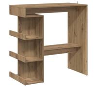 vidaXL Tavolo da Bar con Ripiani Rovere 100x48x101,5 cm in Truciolato, bancone da Bar, Tavolo da Bar da Cucina, mobili da Bar, Tavolo da Pub