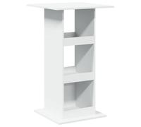 vidaXL Tavolo Bar con Portaoggetti Bianco 60x60x102 cm in Truciolato