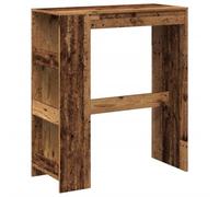 vidaXL Tavolo Bar con Rastrelliera Antico 90x40x103,5 cm Multistrato
