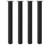vidaXL Bartafelpoten 4 st 90-92 cm staal zwart