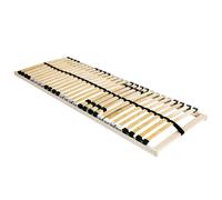 vidaXL Base a doghe Marrone 140 x 190 cm Legno massello di faggio