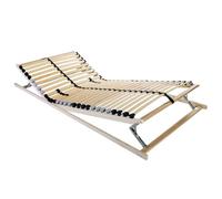 vidaXL Base a doghe Marrone 70 x 190 cm Legno massello di faggio, Base Letto Rettangolare, arredo Moderno per Camera, Supporto Comodo, Superficie Resistente per Dormire