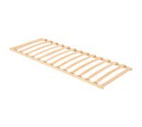 vidaXL Base a doghe Marrone 80 x 190 cm Legno massello di faggio