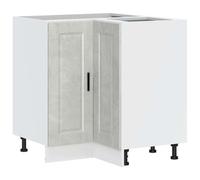 vidaXL Base ad Angolo Cucina Porto Grigio Cemento in Legno Multistrato