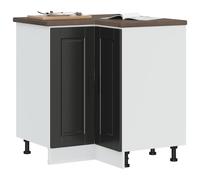 vidaXL Base ad Angolo Cucina Porto Nero in Legno Multistrato