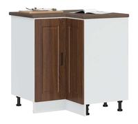 vidaXL Base ad Angolo Cucina Porto Rovere Marrone in Legno Multistrato