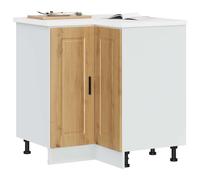 vidaXL Base Angolo Cucina Porto Rovere Artigianale Legno Multistrato, Mobile Base angolare, unità Base angolare Cucina, Armadio Inferiore angolare
