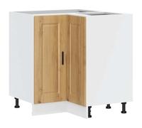 vidaXL Base Angolo Cucina Porto Rovere Artigianale Legno Multistrato, Mobile Base angolare, unità Base angolare Cucina, Armadio Inferiore angolare