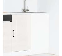 vidaXL Base da Cucina Kalmar Bianco Lucido in Legno Multistrato