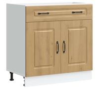 vidaXL Base da Cucina Kalmar Rovere Artigianale in Legno Multistrato, Mobile Base lavello, Mobile Cucina Base con cassetto, Mobile Base lavello