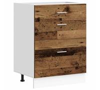 vidaXL Base da Cucina “Lyon” Legno Vecchio in Legno Multistrato