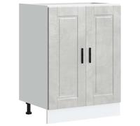 vidaXL Base da Cucina Porto Grigio Cemento in Legno Multistrato