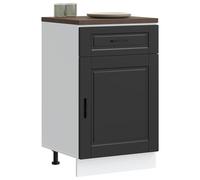 vidaXL Base da Cucina Porto Nero in Legno Multistrato, Mobile Base lavello, Mobile Base Cucina con cassetto, Mobile Base lavello, Mobile Base lavello